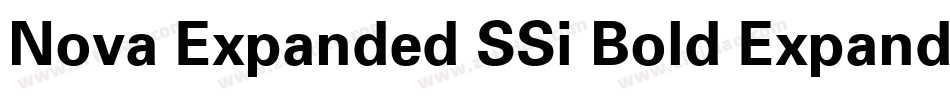 Nova Expanded SSi Bold Expanded Italic字体转换